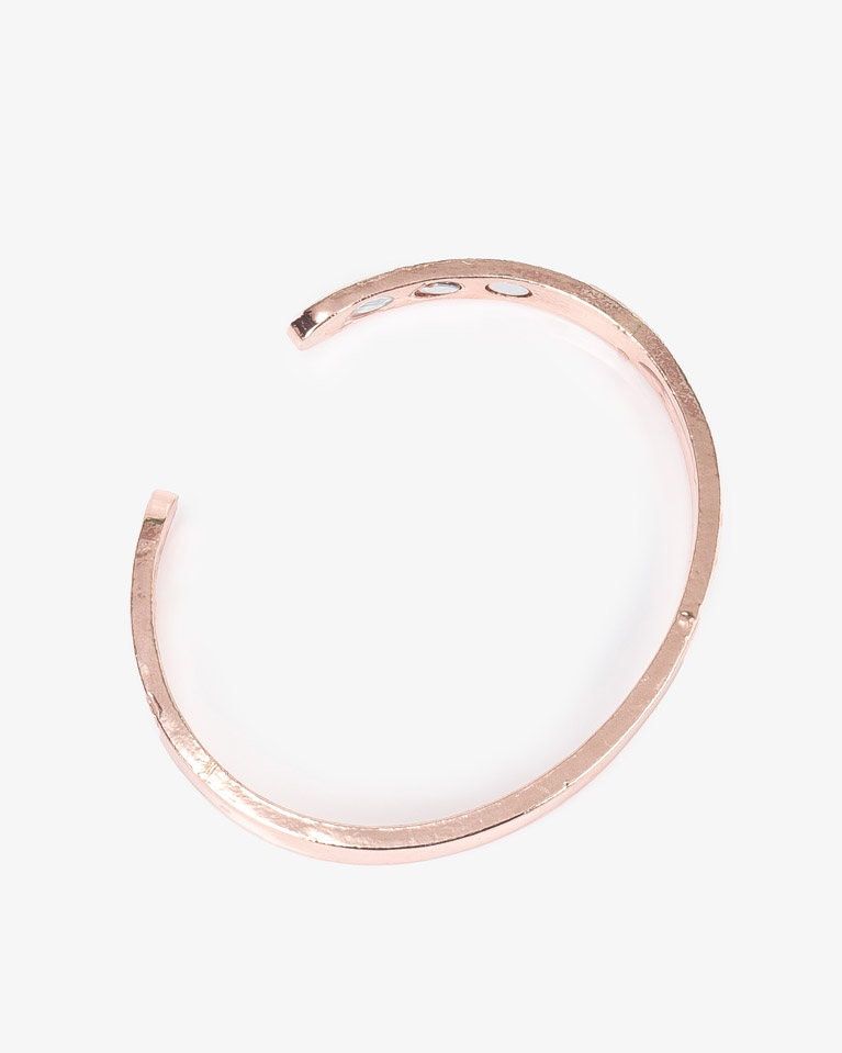 سوار معصم رجالي ستانلس ستيل روز قولد فاخر كاجوال