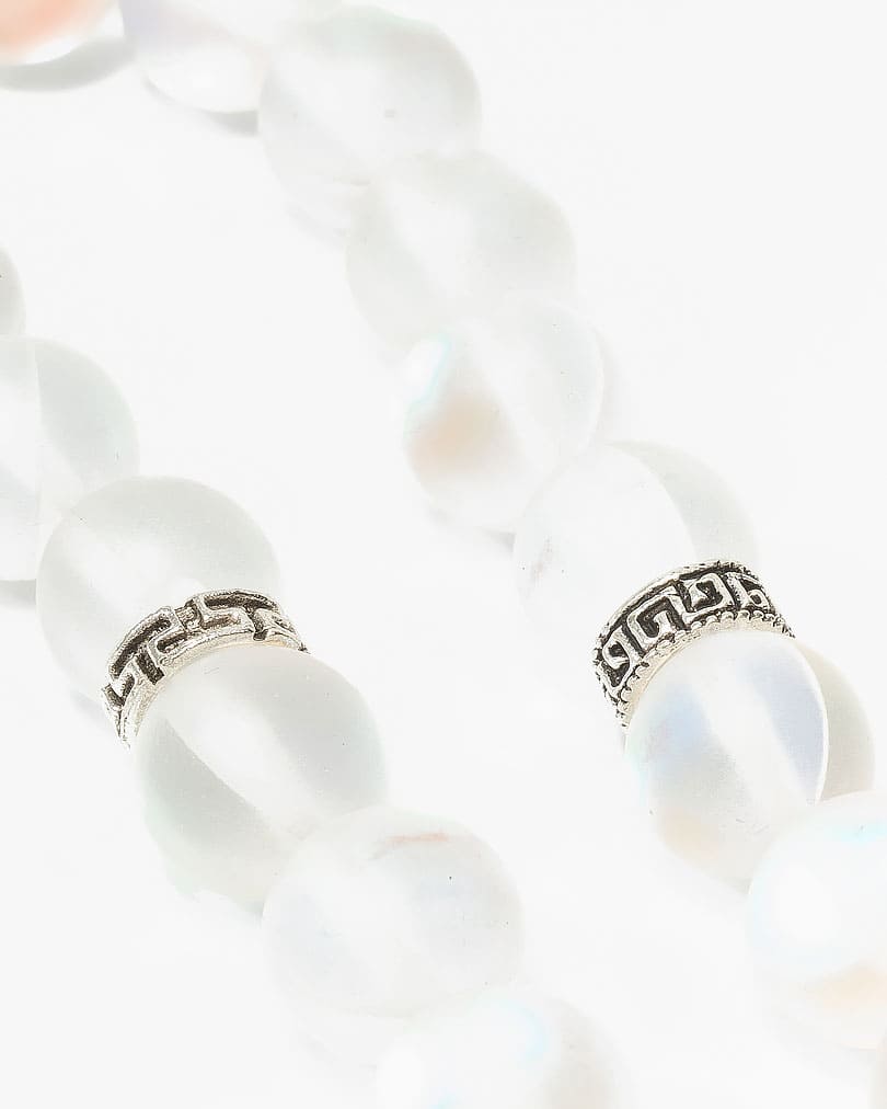 سبحة حجر اوبال طبيعي