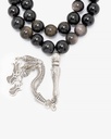 Luxury obsidian glass rosary