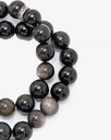 Luxury obsidian glass rosary