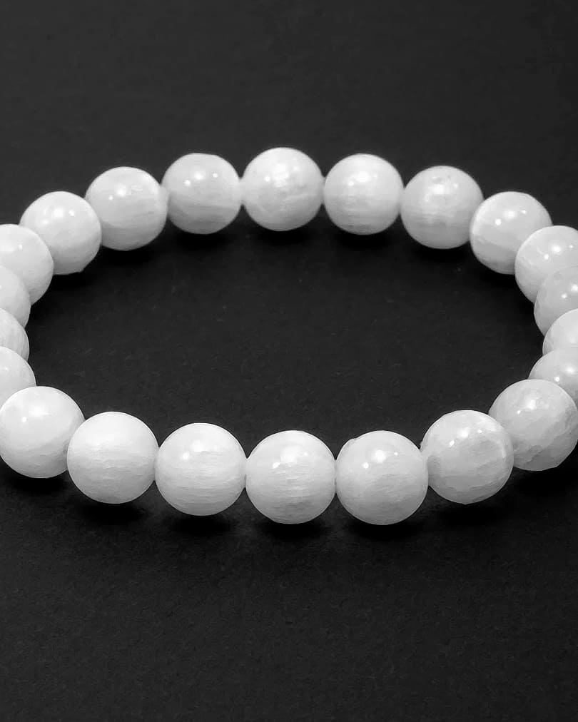 سوار معصم رجالي سيلينيت أبيض طبيعي فاخر