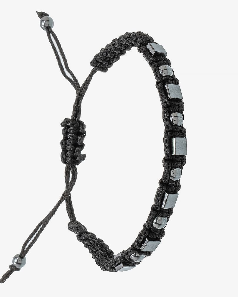 سوار معصم نسائي معدني تيتانيوم أسود