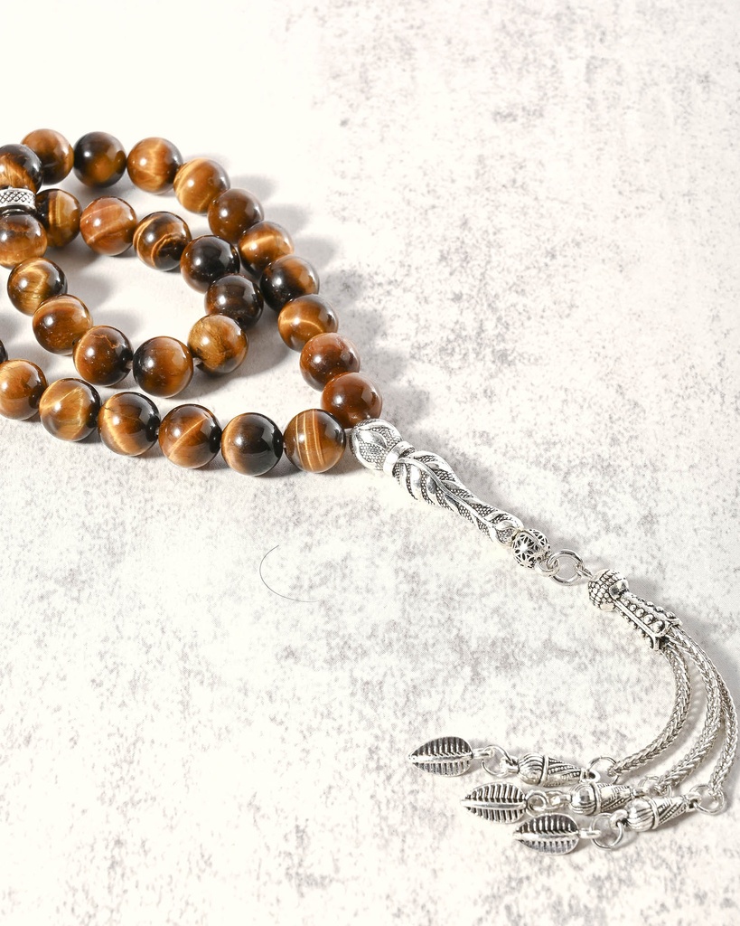 Elegant honey tiger eye rosary