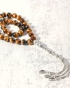 Elegant honey tiger eye rosary