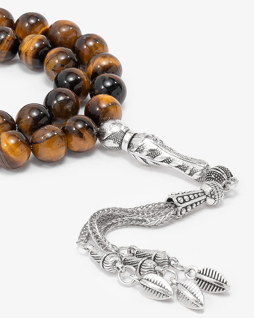 Elegant honey tiger eye rosary