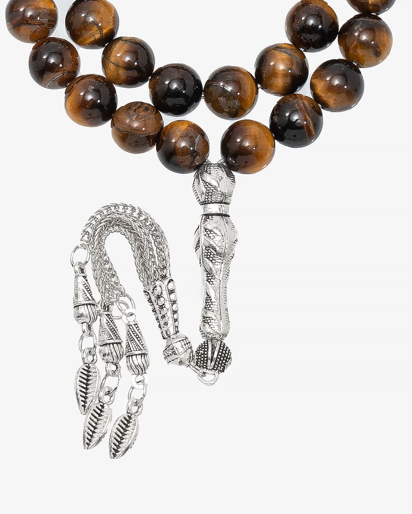 Elegant honey tiger eye rosary