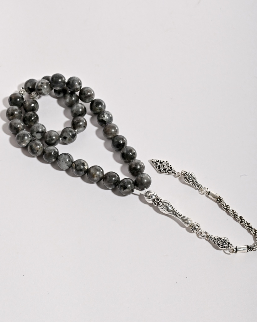 Grey Tourmaline Veined Rosary