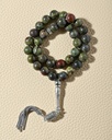 Luxury Silver Rosary with Natural Bloodstone