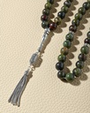 Luxury Silver Rosary with Natural Bloodstone