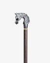 عصا عكاز خشب فينجي بشكل رأس الحصان