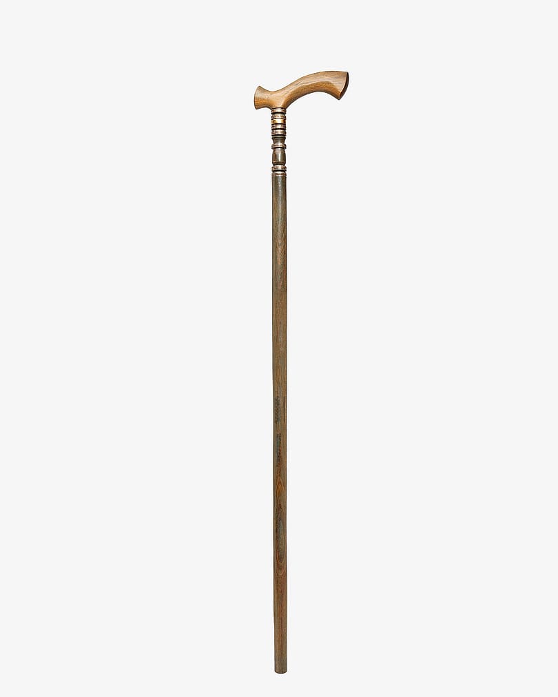Sandalwood Crutch Stick with Luxury Longitudinal Handle
