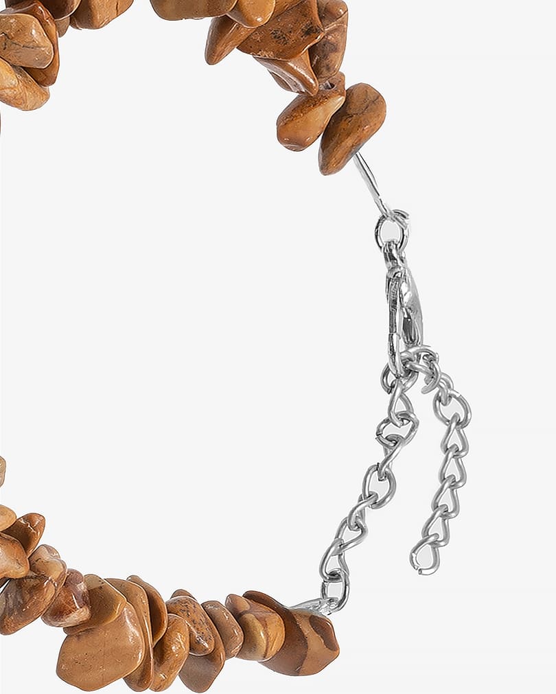 سوار حجر يشب بني طبيعي نسائي فاخر