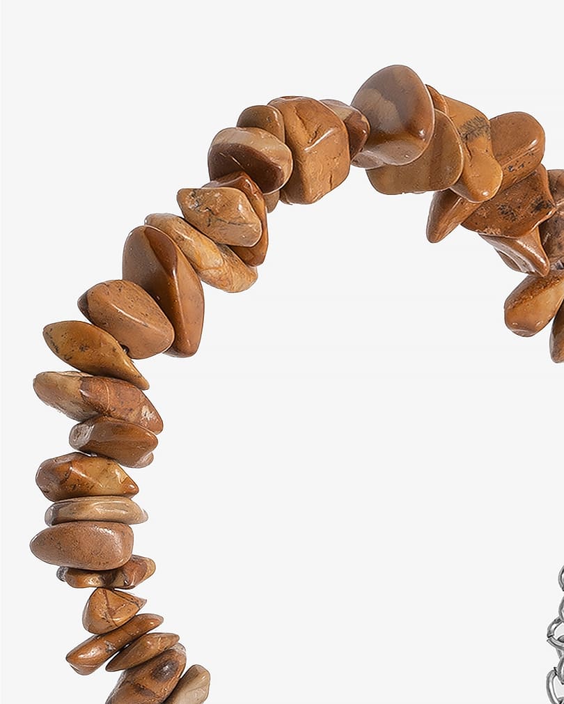 سوار حجر يشب بني طبيعي نسائي فاخر