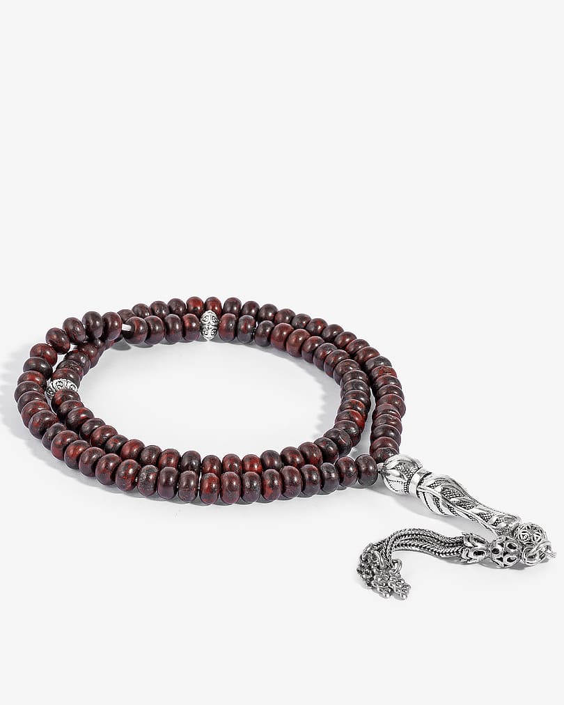 Silver Tasbih Jasper Oud 99 Beads