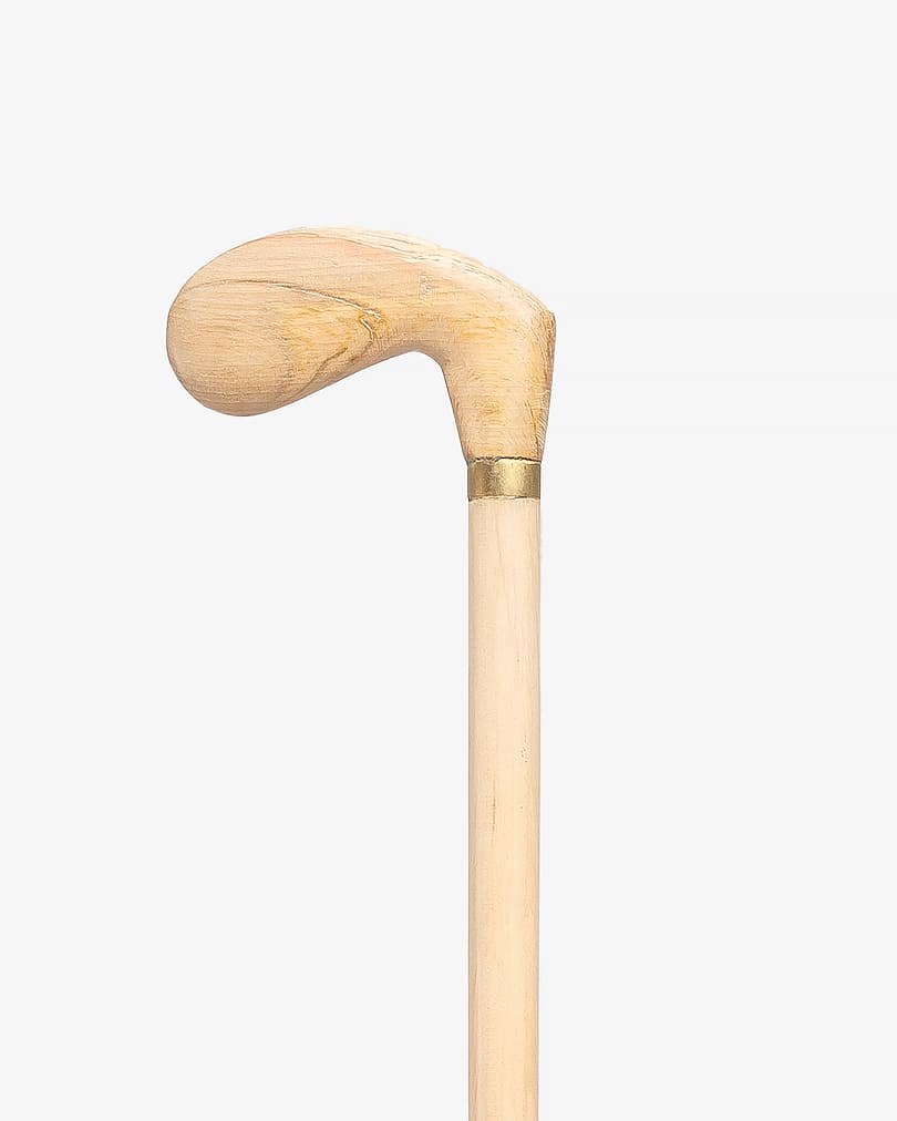 Natural Almond Wood Crutch Stick