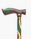 عصا عكاز فنجي شبيه ملاكيت وصدف