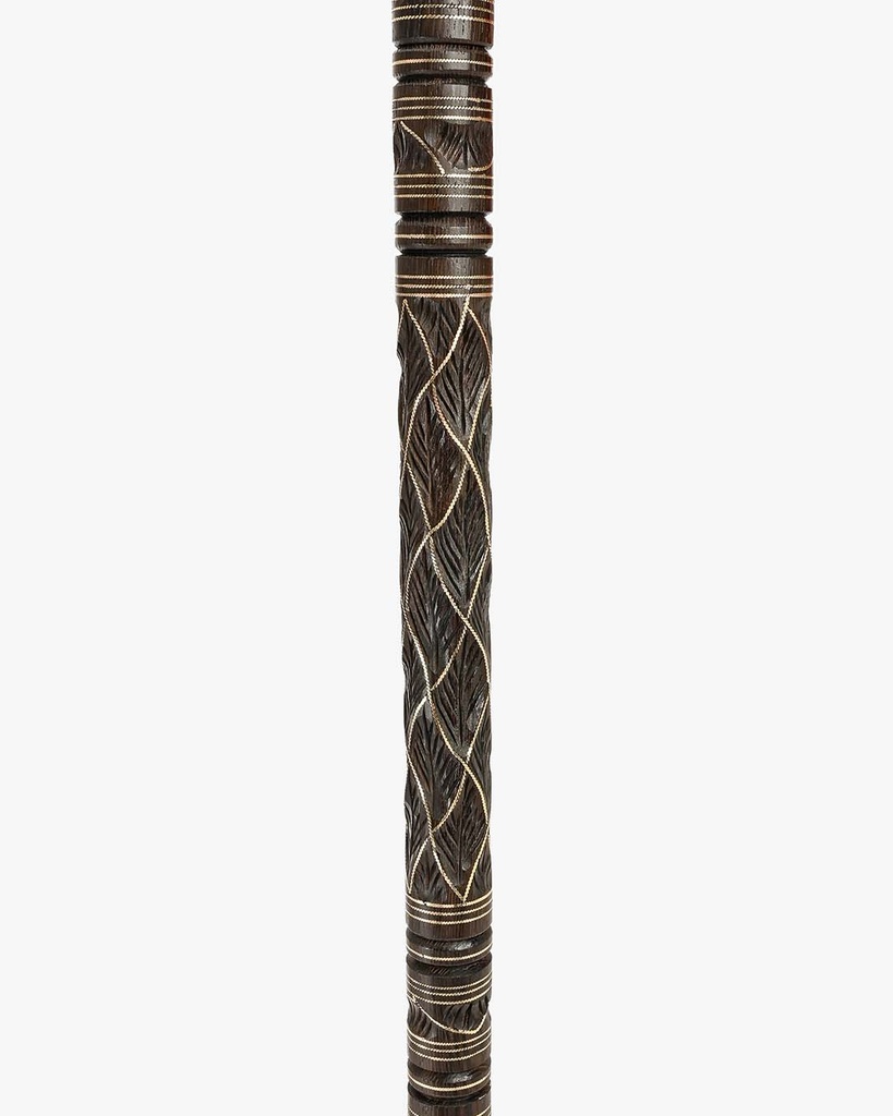 عصا عكاز خشب فينجي منقوش 