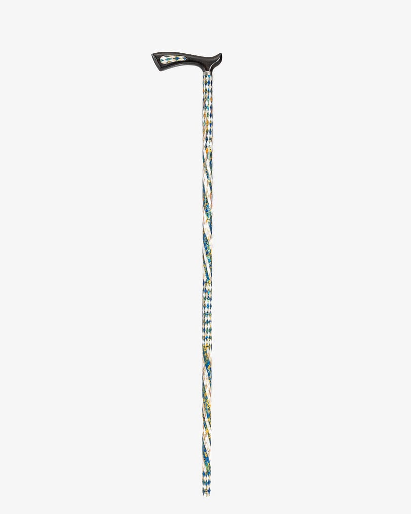Fengji Crutch Cane Decorated with Natural Shell
