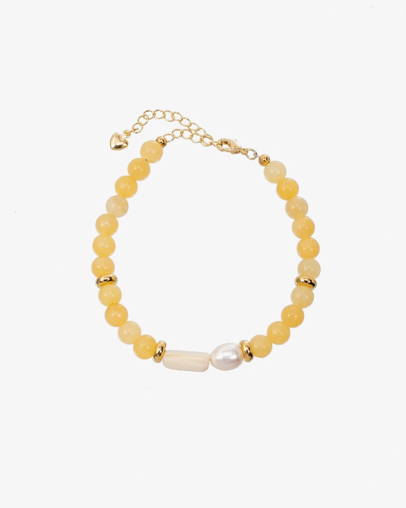 سوار معصم نسائي افينتورين ولؤلؤة أنيق