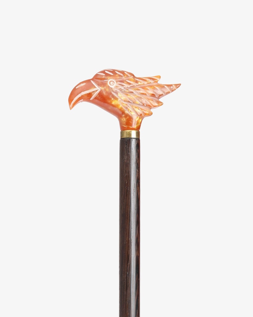 عصا عكاز راس نسر خشب فينجي طبيعي بكلايت