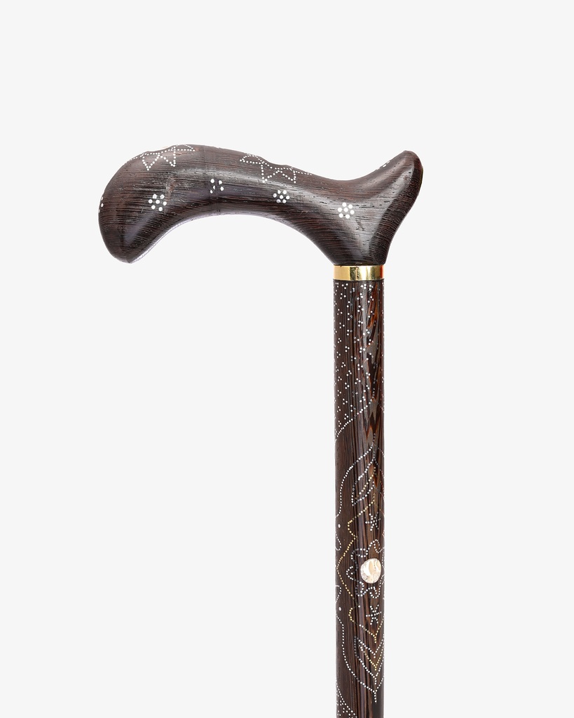 عصا عكاز فينجي مرصعة صدف طبيعي فاخر راقية