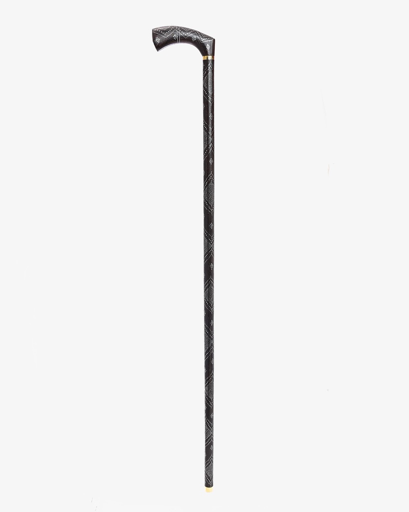 عصا عكاز خشب فينجي أصلي مقبض دائري فاخرة