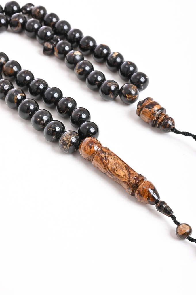 سبحة اليسر درجة اولى من البحر الاحمر بعروق (المرجان الأسود والعسلي )