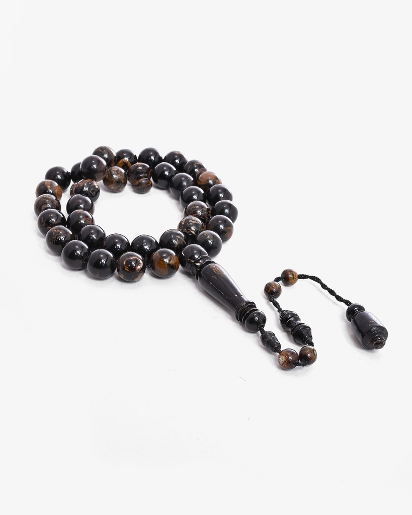 سبحة اليسر درجة اولى من البحر الاحمر بعروق (المرجان الأسود والعسلي )