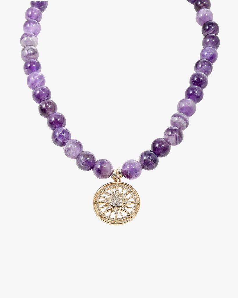 سلسلة الجمشت الطبيعي الأنيق