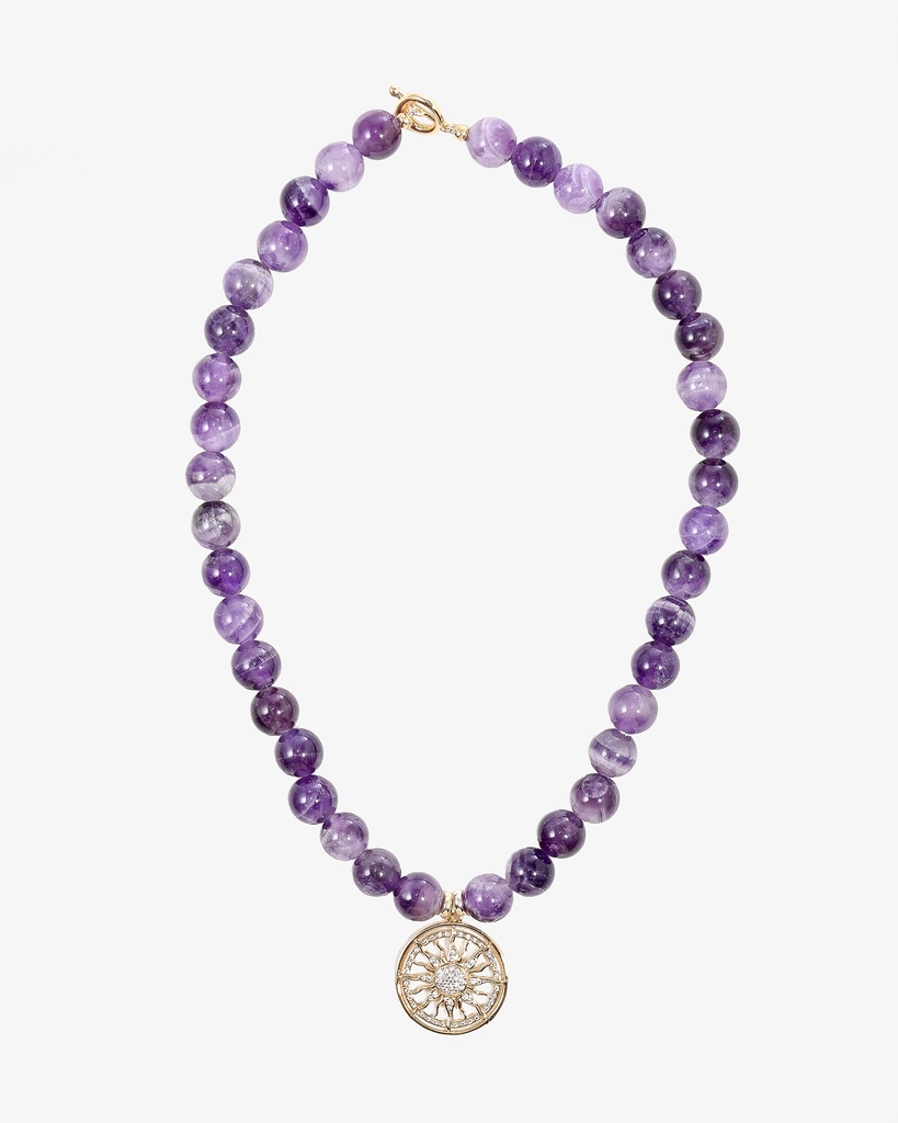 سلسلة الجمشت الطبيعي الأنيق