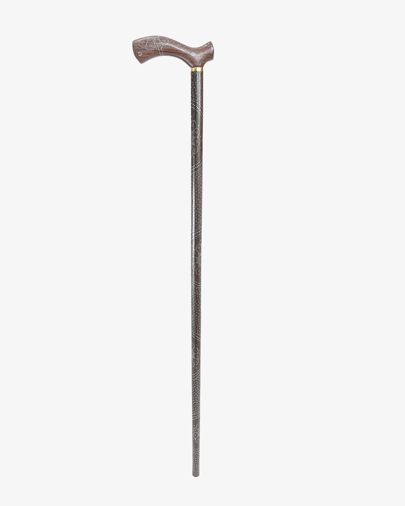 عصا عكاز خشب فينجي طبيعي فاخر