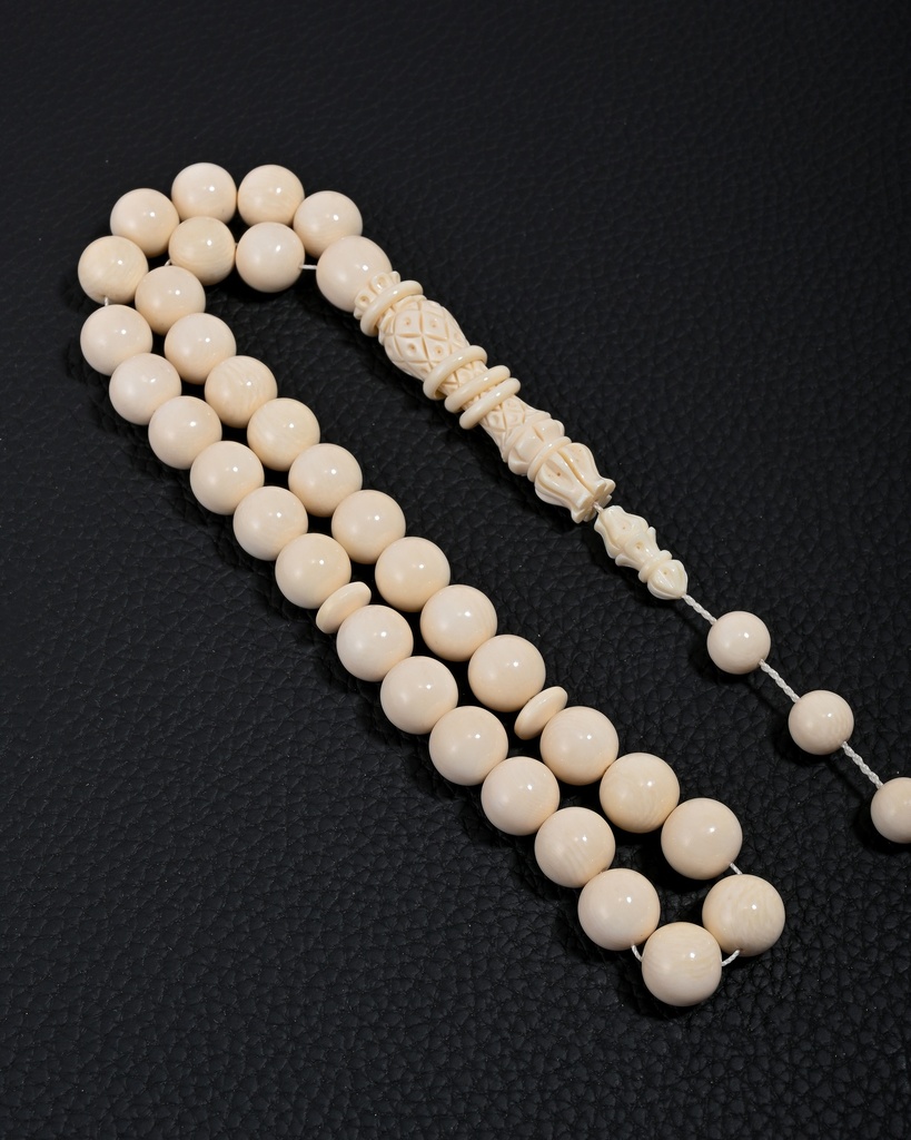 سبحة عاج ناب الفيل… فخامة تحمل عبق التاريخ