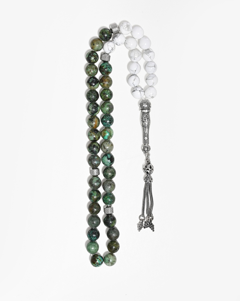 سبحة التوازن من الفيروز افريقي وهولايت – هدوء وأناقة