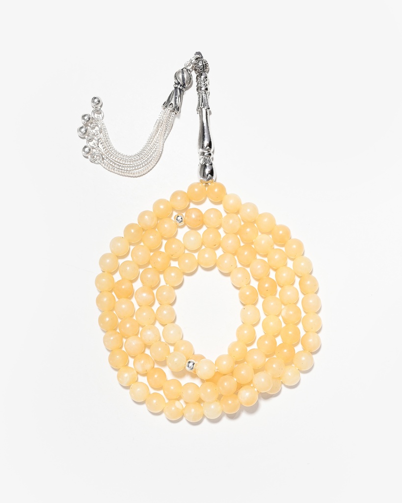 سبحة حجر الأفينتورين الطبيعي