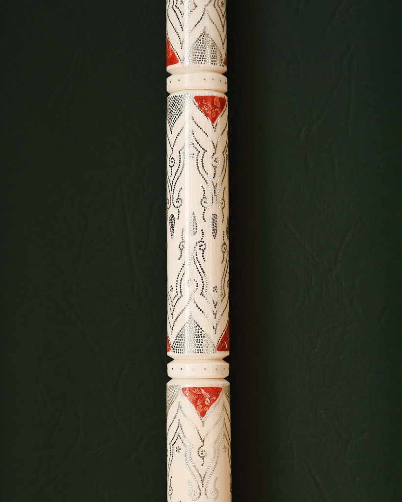 عكاز فاخر عاج طبيعي ومرجان