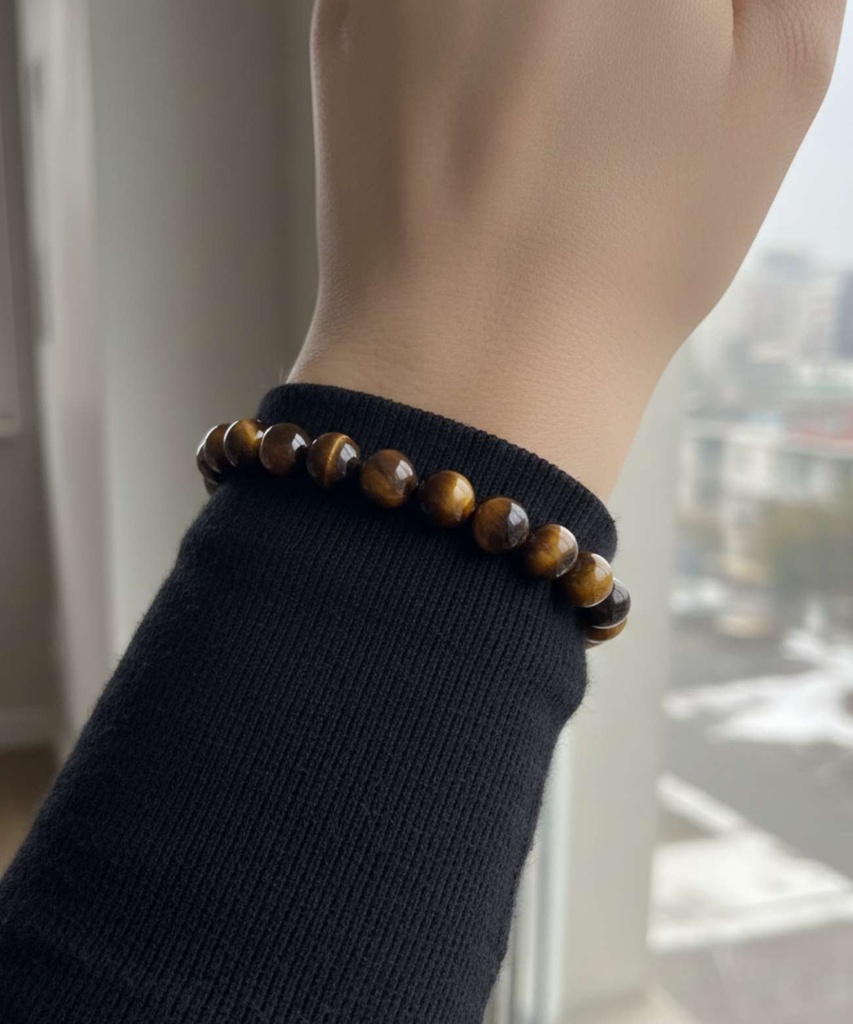 سوار عين النمر الطبيعي الذهبي فاخر