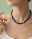 سلسلة نسائي حجر لازورد طبيعي