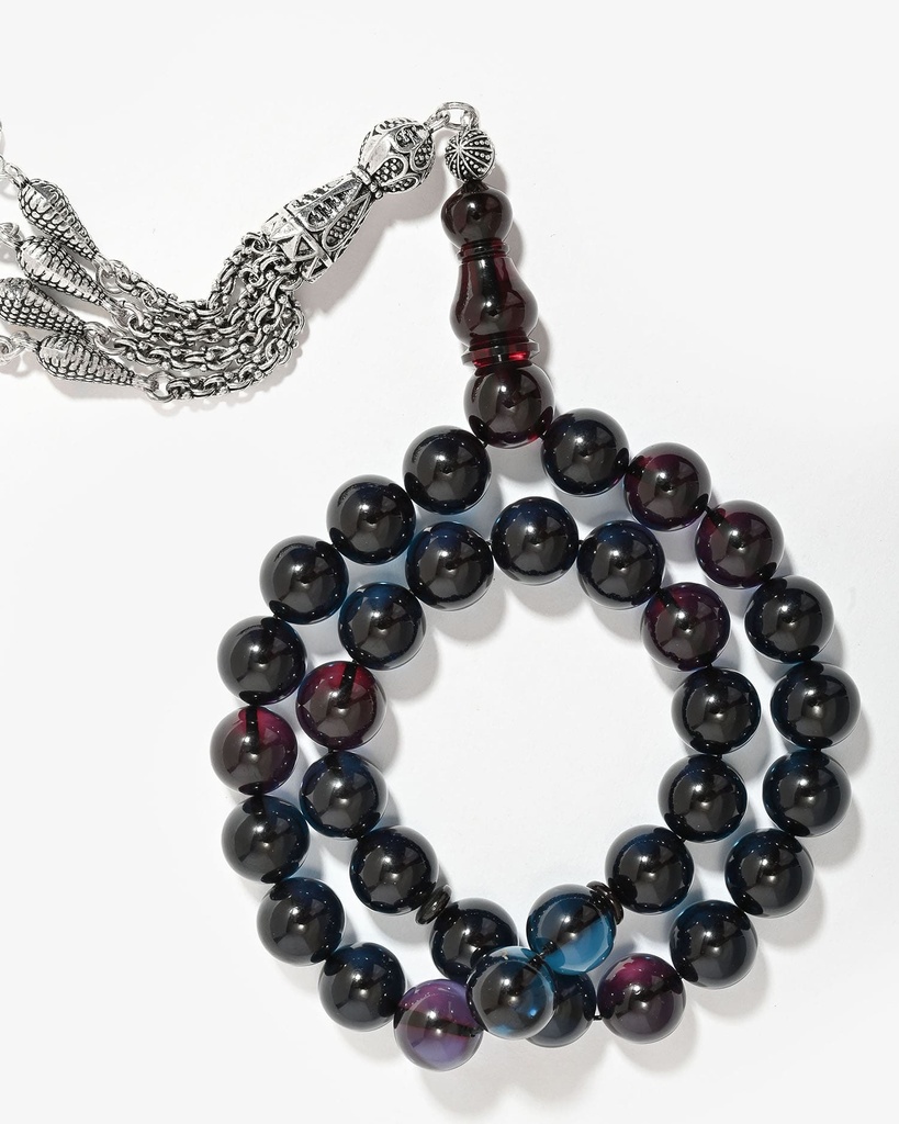 سبحة فاتوران لون أزرق شفاف