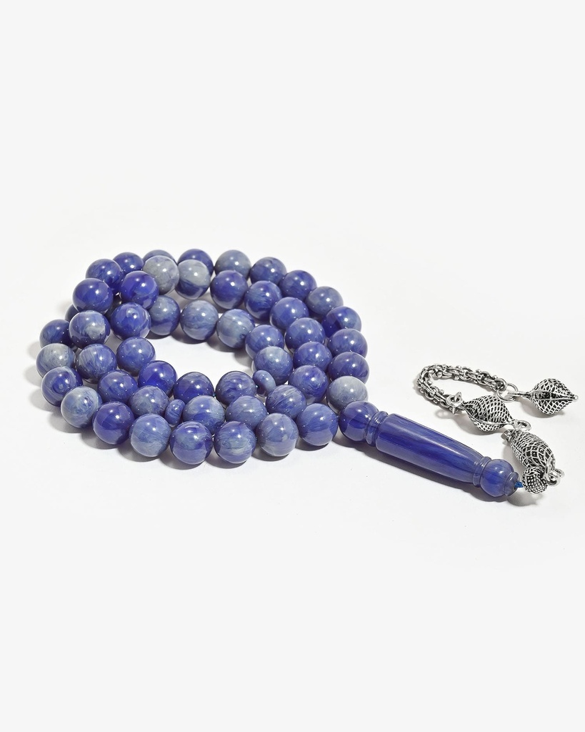 سبحة فاتوران صب جديد بعروق أزرق فاتح