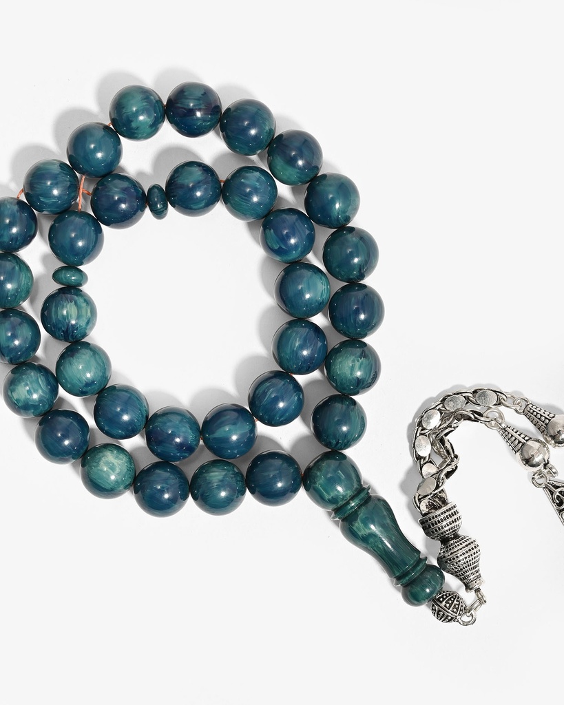 سبحة فاتوران صب جديد بعروق تركوازي