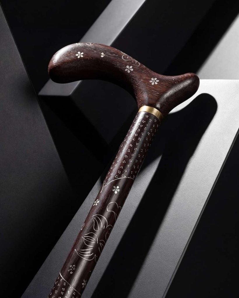 عصا عكاز فينجي مزين بلازورد الطبيعي الفاخر