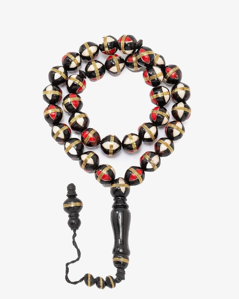 سبحة كوك دائرية شبيه المرجان والعاج