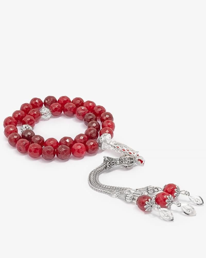 Elegant blood agate rosary