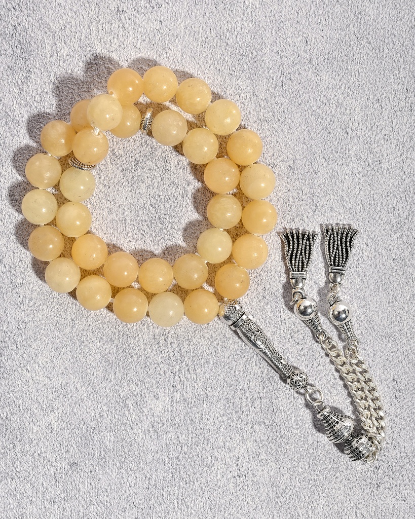 سبحة حجر افينتورين طبيعي