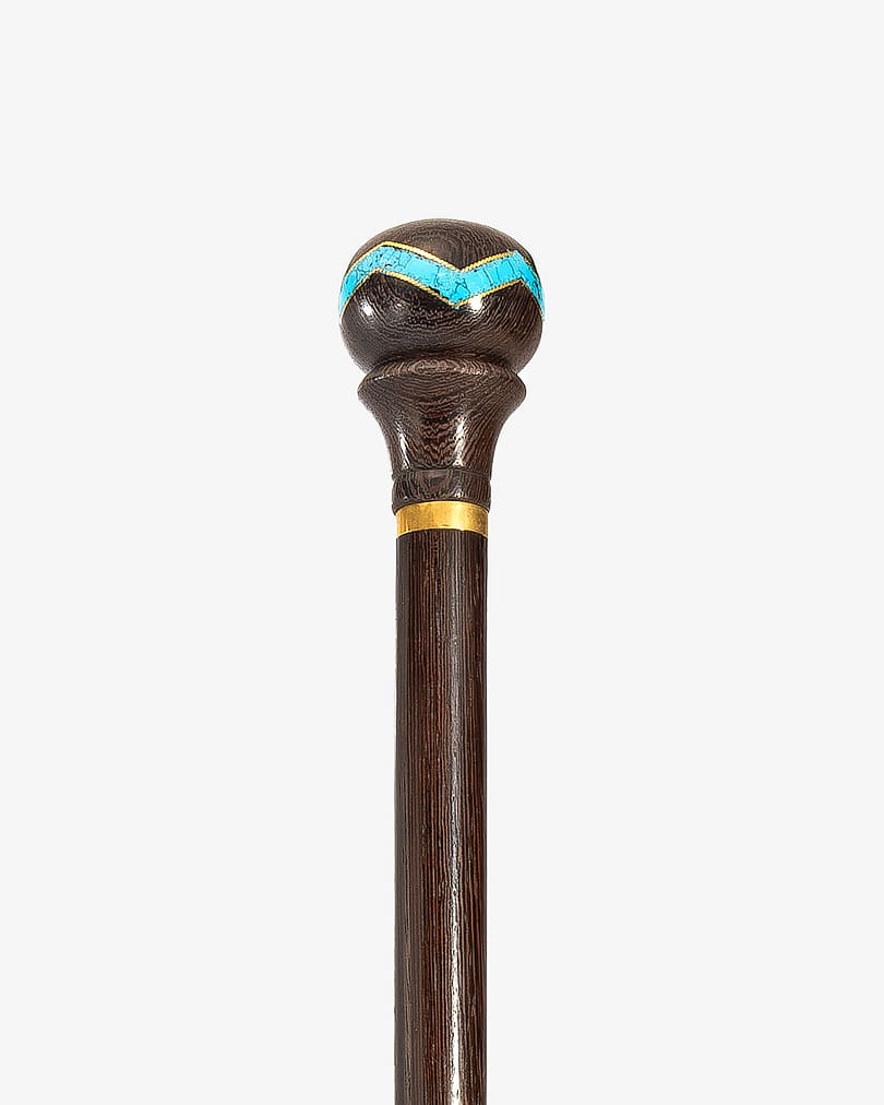 عصا عكاز فينجي انيقة مزين بصدف وفيروز