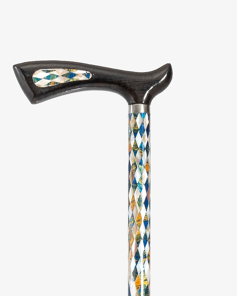 Fengji Crutch Cane Decorated with Natural Shell