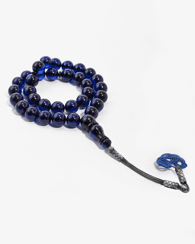 سبحة فاتوران لون كحلي شفاف