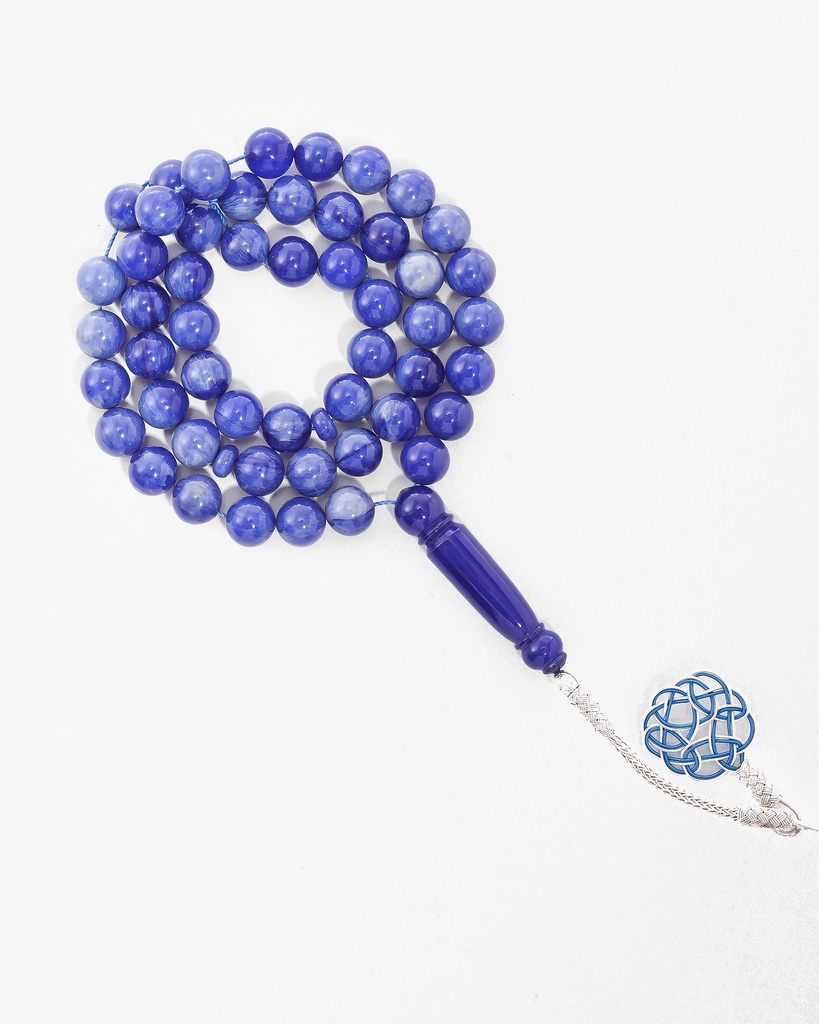 سبحة فاتوران صب جديد بعروق أزرق فاتح