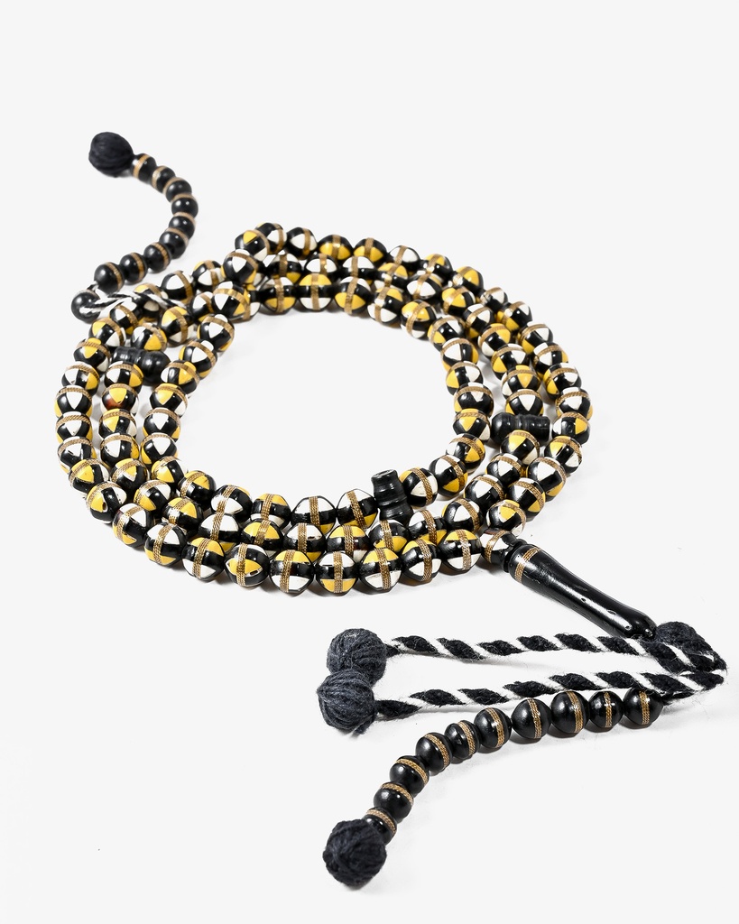 سبحة كوك شبيه العاج والكهرمان الفاخر