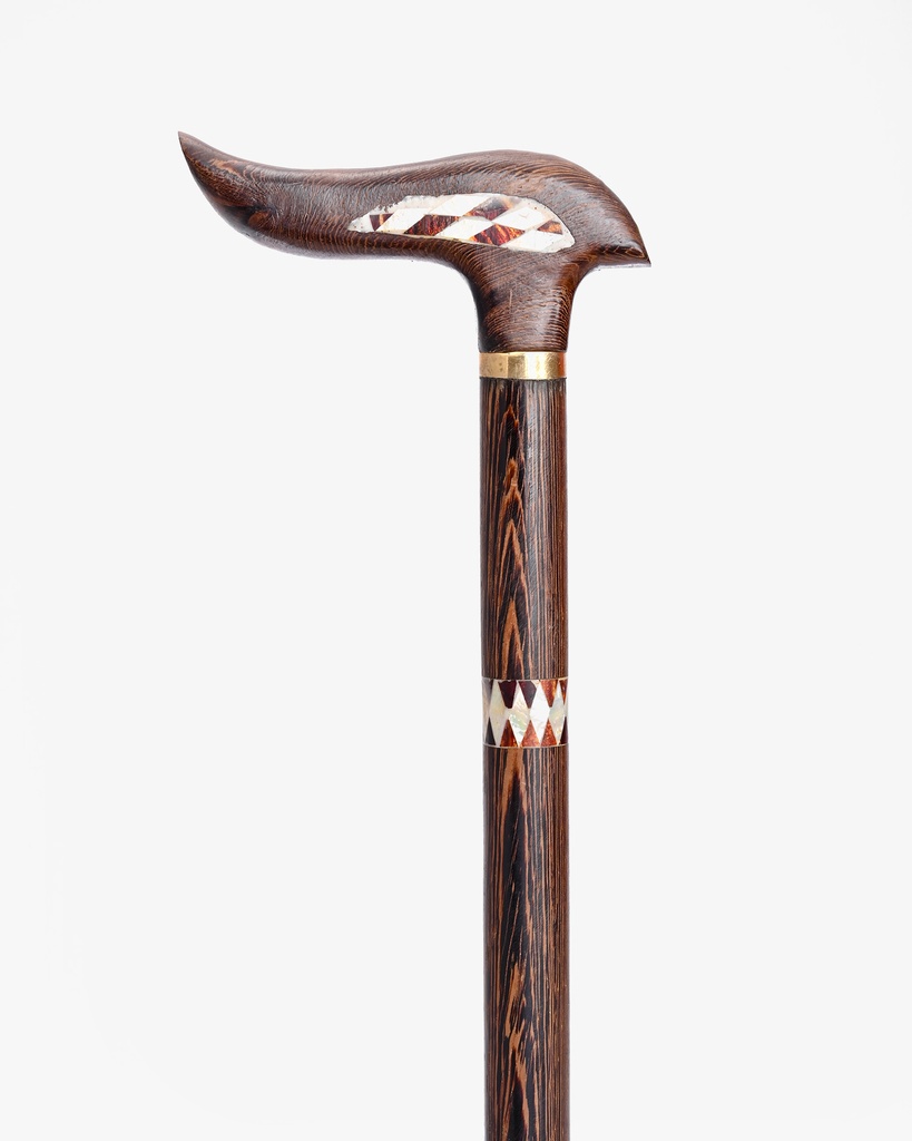 عصا عكاز فينجي صدف طبيعي فاخر